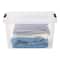 IRIS® 32qt. Buckled Clear Boxes with Clear Buckle Lids, 4ct.
